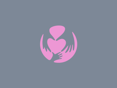 Family therapy center (not for sale) child family hands heart help logo love mark parents therapy
