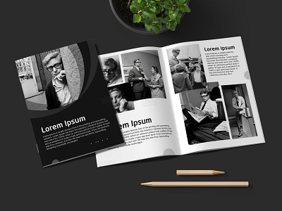 Black and White PDF Brochure