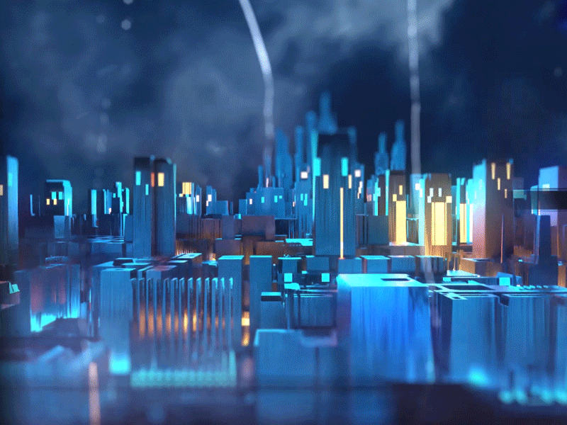 Sci Fi Future City 3d animation atmosphere bridge builds cinema4d cinematic city clouds cyberpunk future futurism modeling motion neon sci fi tech train