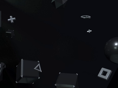 Gaming Intro 3D Gamepad 3d abstract black cinema 4d gamepad geometry glow intro motion neon oblegts