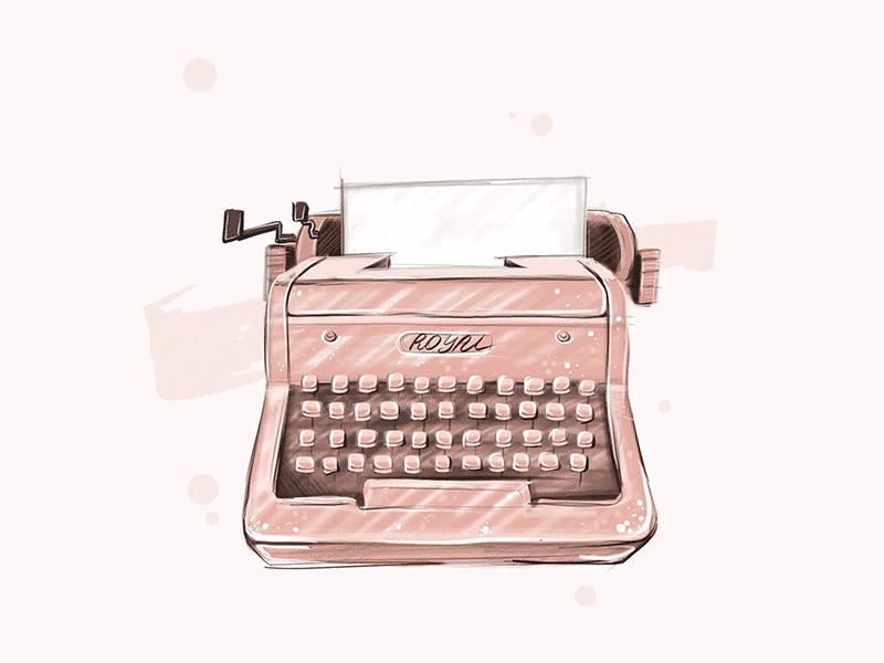 Typewriter Animation Sticker by John Nest on Dribbble