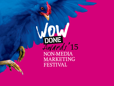 WOW DONE Awards'15 chiken festival logotype marketing