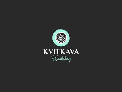 Kvitkava Workshop cup flower in kvitkava logo workshop