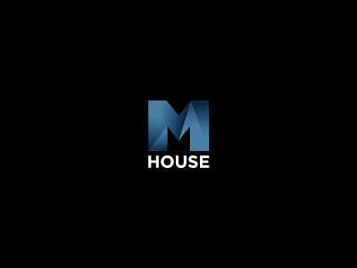 M house logo m mhouse poligon
