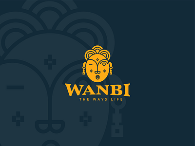 WANBI africa brand brand identity branding cuture icon illustration logo product design tribal typography vector wordmark