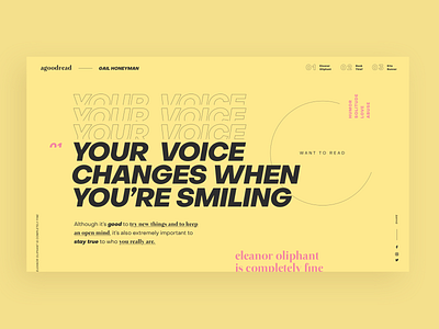 Typographic Website Page minimal typogaphy uiuxdesign web web design webdesign website