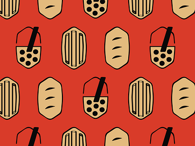 79 Degree boba tea branding food and beverage pattern