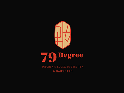 79 Degree branding food and beverage logo mark