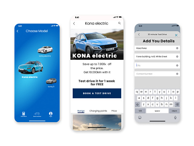 Hyundai Electric vehicles | Web design | App design