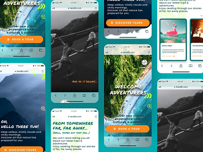 Travel & Tours | Mobile landing page adventure app design design e commerce figma inspiration ios iu design lander landing page mobile mobile app tours travel