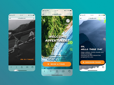 Travel & Tours | Mobile landing page