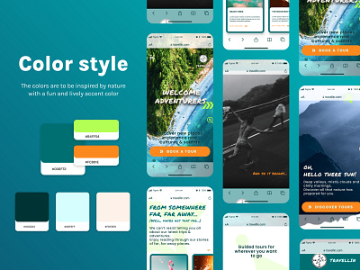 Travel & Tours | Mobile landing page adventure e commerce figma inspiration lander landing page mobile tours travel turquoise ui design