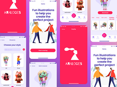 Character builder | e-commerce 3d app design characters design e commerce figma illustration ios mobile app product design screen splash screen ui design zombie