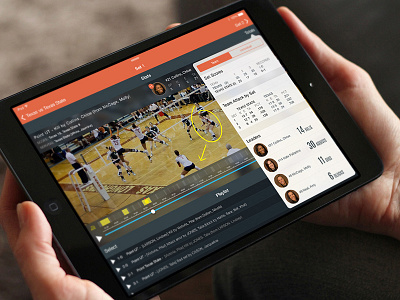 Hudle iPad App app design ios ipad sports tablet ui