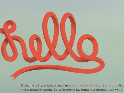 Hello hello illustration typography