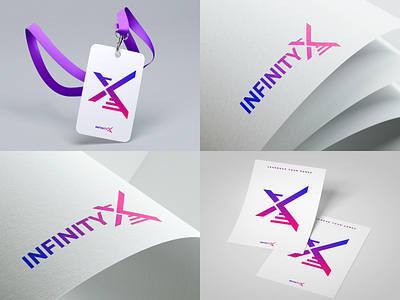 InfinityX | Logo brand identity branding design dna genetics infinityx logo