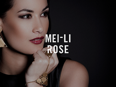 Mei-li Rose Identity branding jewellery logo logotype wordmark