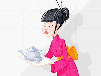 Tea Time drawing tea vector
