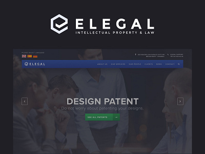 Elegal - Advocacy & Patent Company Web & Mobile App