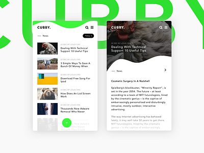 Cubby. News & Blog App