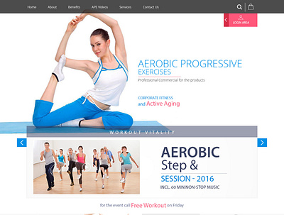 Aerobic Exercises Web Work app brand work branding design graphic design illustration logo typography ui ux vector web work work design