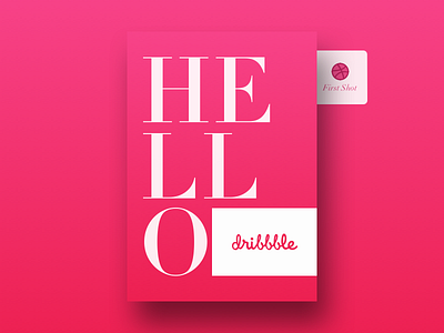 Hello, dribbble! debut first hello