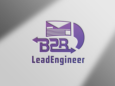 Email Generation Logo for Lead Generation Company 3d b2bleadengineer branding creative logo email logo graphic design lead generation logo logo design