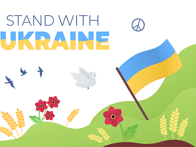 Banner for support of Ukraine