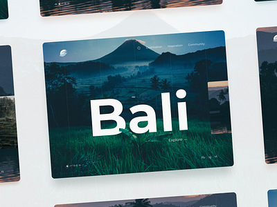 Bali 🌴 concept design figma freebie nature travel ui web