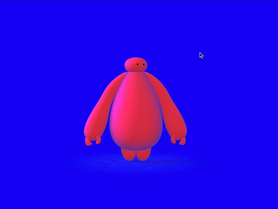 Roy is your new multiverse companion 3d 3d avatar 3d character avatar blue companion cursor cursor interaction interactive interactive 3d multiverse red