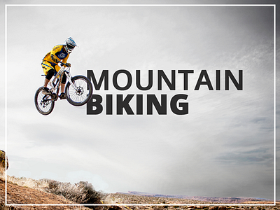 Mountain Biking adventure bike cycle mountain ride typography