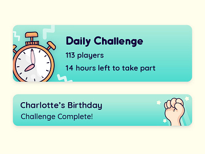 Daily Challenge UI Elements