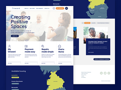 Onward | Social housing web design design interaction design social housing ui ux web