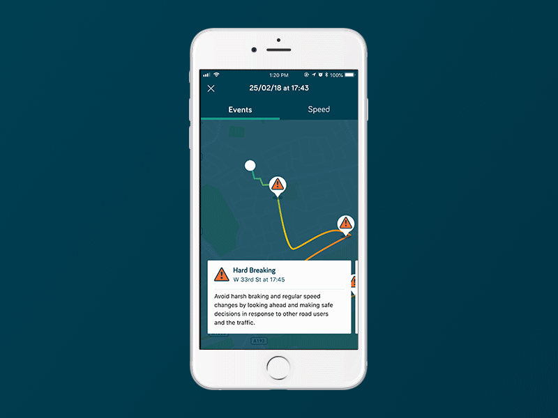 Stay Safe & Drive | Theo Mobile App animation app design mobile motion design ui ux