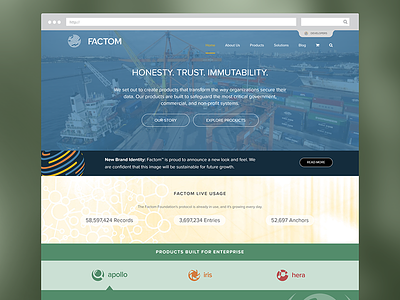 Factom Website Redesign