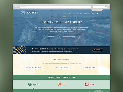 Factom Website Redesign