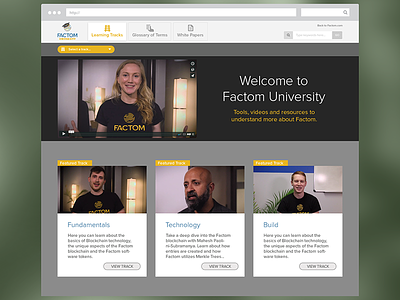 Factom University blockchain factom fct learning video web