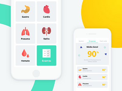 Harriflash - Study Medicine android app color cosmicode design digital icon ios layout studio ui ux