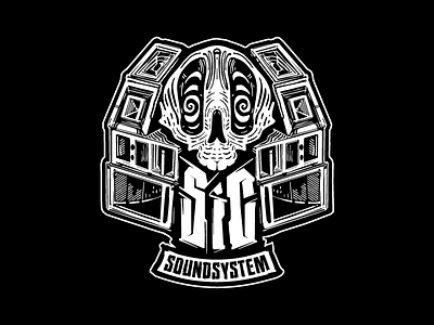 Sharing is Caring Soundsystem Illustrated Logo