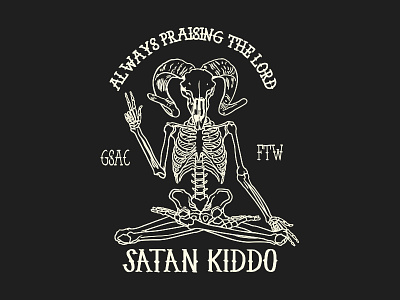 Satan Kiddo - Praise the Lord apparel clothing design kiddo lord praise satan the