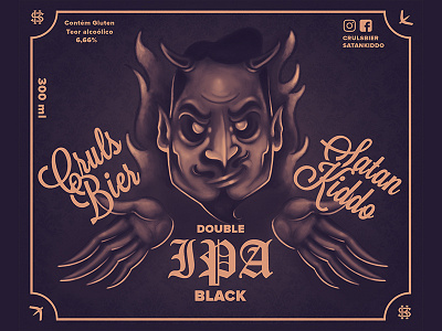 Double Black IPA balck beer craft cruls double estoria ipa kiddo satan