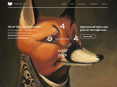 Foxy & Paper 404 Page