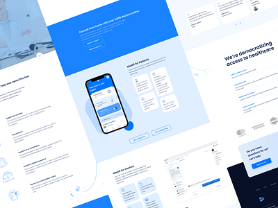 Medifi Landing Page - An Online Consultation App