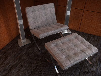 Texture & Lighting test 3d cinema4d furniture lighting photoshop rendering