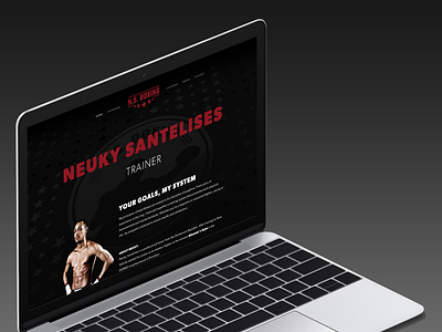 Nsboxing Desktop site design brand design identity photoshop responsive sketch web
