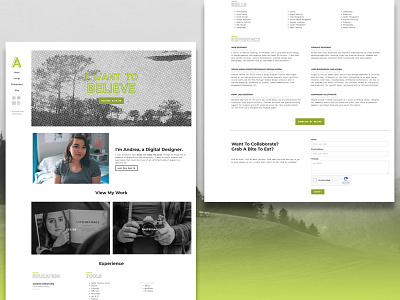 Portfolio Site Homepage aliens branding design identity personal branding portfolio retro ufo website