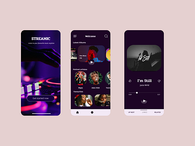 Streamic Music App by Faysal Kareem on Dribbble