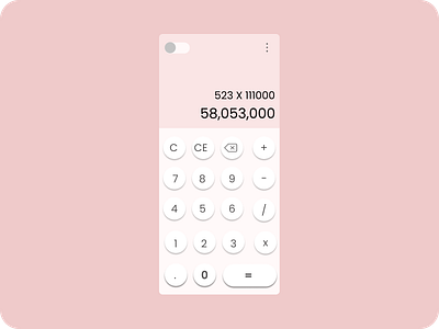 Simple Calculator UI app design calculator ui dailyui ui ui design ux design