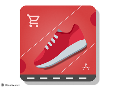 Shoe Store Icon branding creative design figma icon icons logo nike shoe shoe store ui ui design ux