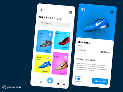 Nike branding creative design e commerce figma illustration nike online shoes store ui ui design ux